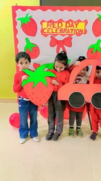 RED COLOUR DAY CELEBRATION AT UDAYAN KIDZ ASHIYANA, NAGAR