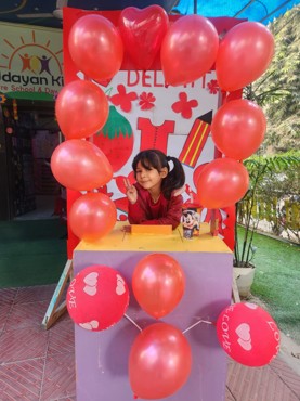 Red day delight celebration at Udayan kidz sector 8