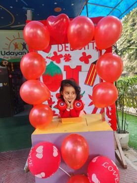 Red day delight celebration at Udayan kidz sector 8