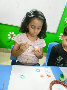 Summer camp week 4 Day 4 at Udayan kidz sec-8