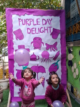 Purple day delight celebration at udayan kidz sec-8
