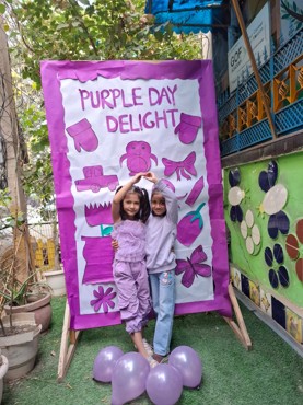 Purple day delight celebration at udayan kidz sec-8