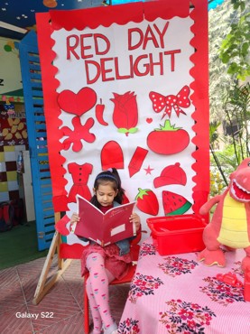 Red day delight celebration at udayan kidz sec-8