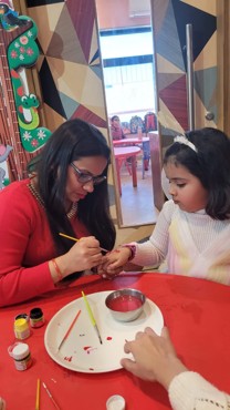 Celebrating Christmas Day at Gurugram Dector 108