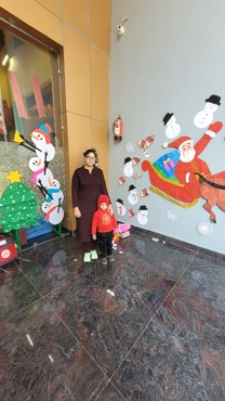 Celebrating Christmas Day at Gurugram Dector 108
