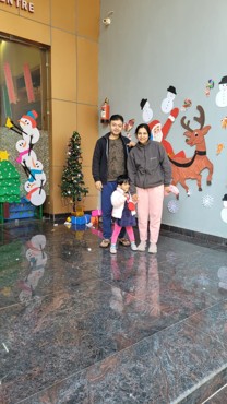 Celebrating Christmas Day at Gurugram Dector 108