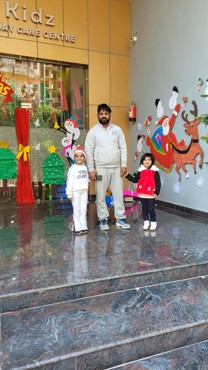 Celebrating Christmas Day at Gurugram Dector 108