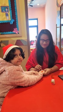 Celebrating Christmas Day at Gurugram Dector 108