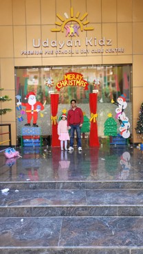 Celebrating Christmas Day at Gurugram Dector 108