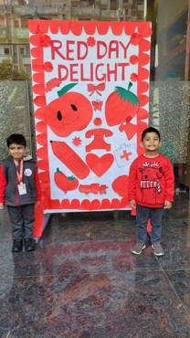 Celebrating Red Day At Gurugram Sector 108