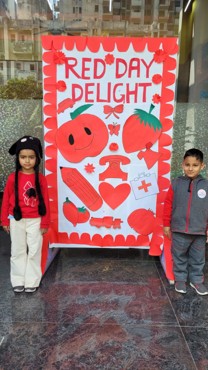 Celebrating Red Day At Gurugram Sector 108