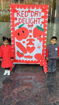 Celebrating Red Day At Gurugram Sector 108