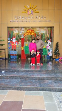 Celebrating Christmas Day at Gurugram Dector 108