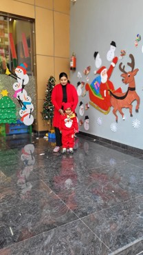 Celebrating Christmas Day at Gurugram Dector 108
