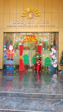 Celebrating Christmas Day at Gurugram Dector 108