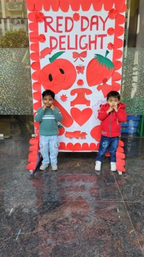 Celebrating Red Day At Gurugram Sector 108
