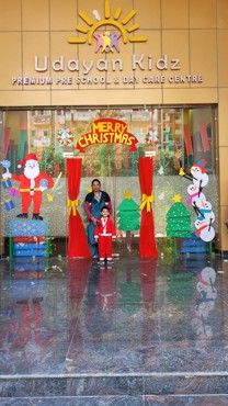 Celebrating Christmas Day at Gurugram Dector 108