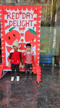Celebrating Red Day At Gurugram Sector 108
