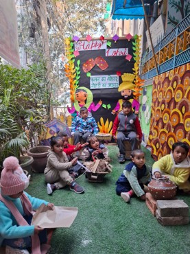 Lohri celebration at udayan kidz sec-8