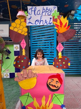 Lohri celebration at udayan kidz sec-8