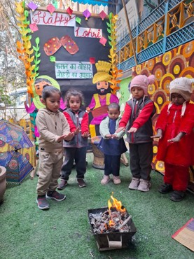 Lohri celebration at udayan kidz sec-8