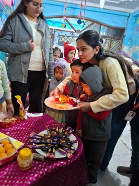 Vasant  panchami celebration at udayan kidz sec-8