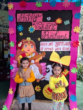 Vasant  panchami celebration at udayan kidz sec-8