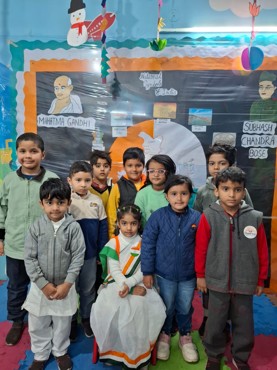 Happy Republic day celebration at udayan kidz  sec-8