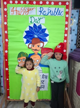 Happy Republic day celebration at udayan kidz  sec-8