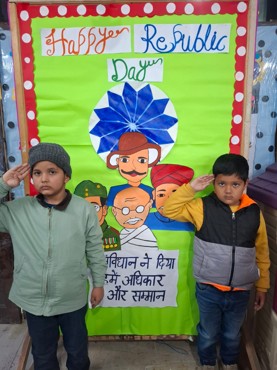 Happy Republic day celebration at udayan kidz  sec-8