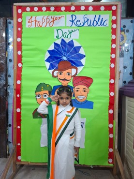Happy Republic day celebration at udayan kidz  sec-8