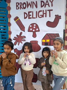 Brown day delight celebration at Udayan kidz sec-8
