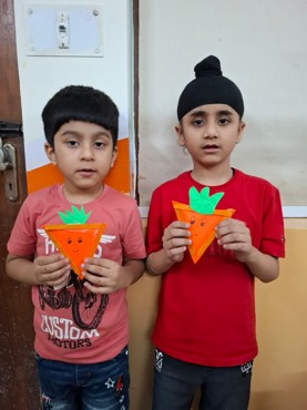 Orange day delight celebration at udayan kidz sec-08
