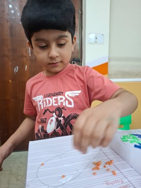 Orange day delight celebration at udayan kidz sec-08