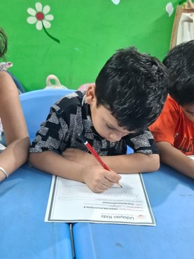 summer camp week 4 day 3 at Udayan kidz sec-8