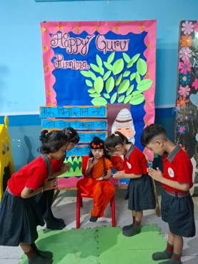 Guru Purnima celebration at Udayan Kidz sec-08