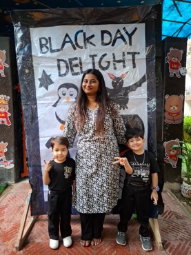 Black day delight celebration at Udayan kidz sec-08